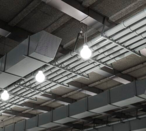 ventilation-system industrie ventilation system with light